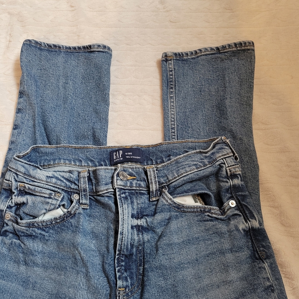 GAP Denim 90s Straight Leg Casual Everyday Jeans | 6/28S - Picture 2 of 5